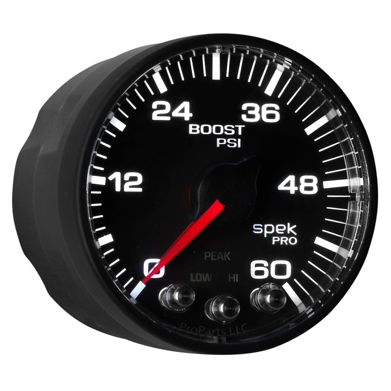 مقياس تعزيز محرك السائر الرقمي Autometer Spek-Pro 52.4 مم 0-60 PSI
