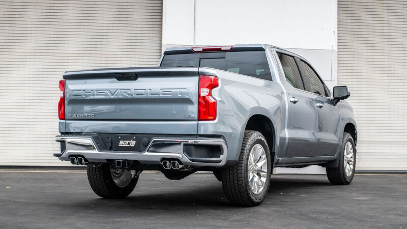 بورلا 2024 تشيفي سيلفرادو 1500 6.2L V8 ATAK Catback العادم مع محاكي - كروم