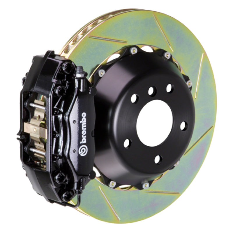 فرامل بريمبو 15-18 M3 باستثناء CC Rr GT BBK 4Pis Cast 345x28 2pc Rotor Sloted Type1 - أسود