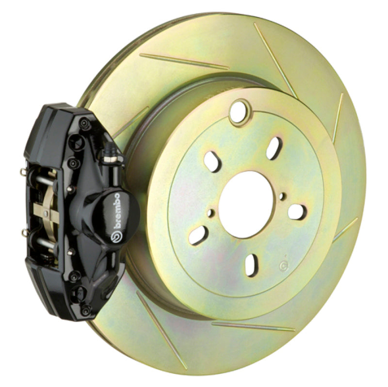 بريمبو 92-98 318i/325i/328i خلفي GT BBK 2 مكبس مصبوب قطعتين 294x19 قطعة واحدة دوار مشقوق النوع 1 - أسود