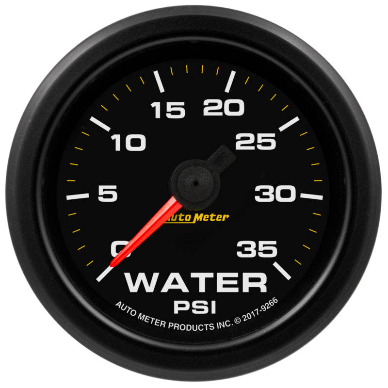 مقياس ضغط المياه Autometer Extreme Environment مقاس 2-1/16 بوصة 35 رطل/بوصة مربعة مع تحذير