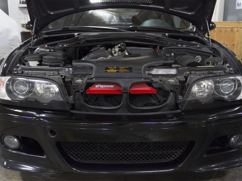 مداخل هواء aFe MagnumFORCE من AIS BMW الفئة الثالثة/ M3 (E46) 01-06 L6 - أحمر غير لامع