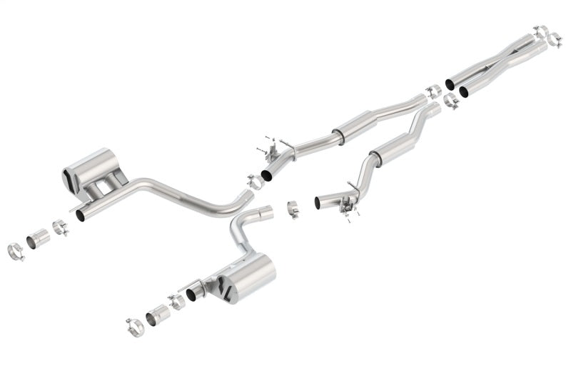 عادم خلفي من نوع بورلا موديل 15-16 دودج تشالنجر SRT 392 S-Type Catback مخرج خلفي منقسم مفرد (بدون طرف)