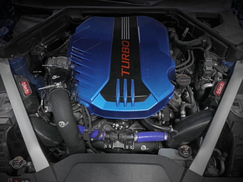 طقم أنابيب شحن ساخنة/باردة AFE 18-22 Kia Stinger V6-3.3L BladeRunner Alum أسود