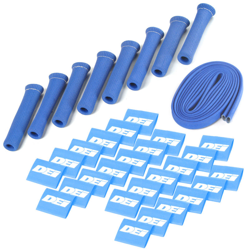 مجموعة DEI Protect-A-Boot and Wire ذات 8 أسطوانات - أزرق