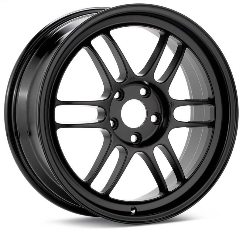Enkei RPF1 17x9 5x114.3 45mm Offset 73mm Bore Matte Black Wheel  RX8