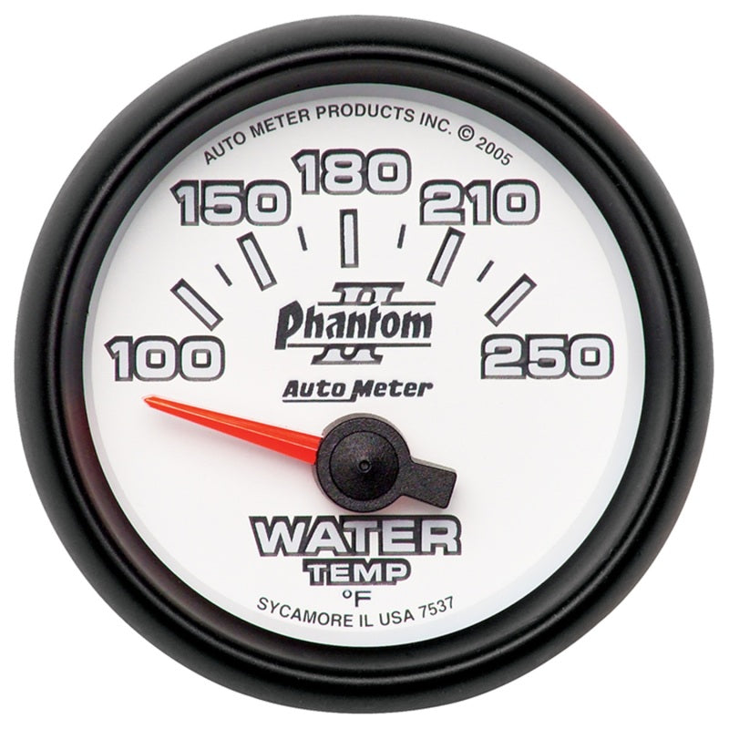 مقياس درجة حرارة الماء Autometer Phantom II مقاس 52.4 مم SSE 100-250 درجة فهرنهايت