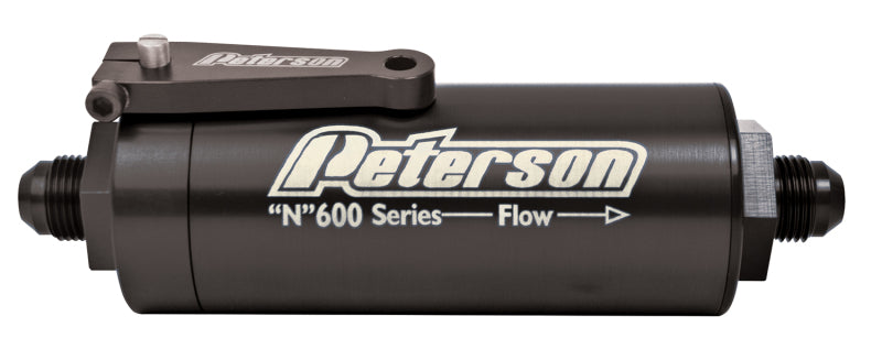 Peterson Fluid Systems Fuel Filter -12AN 60 Micron Ball Valve
