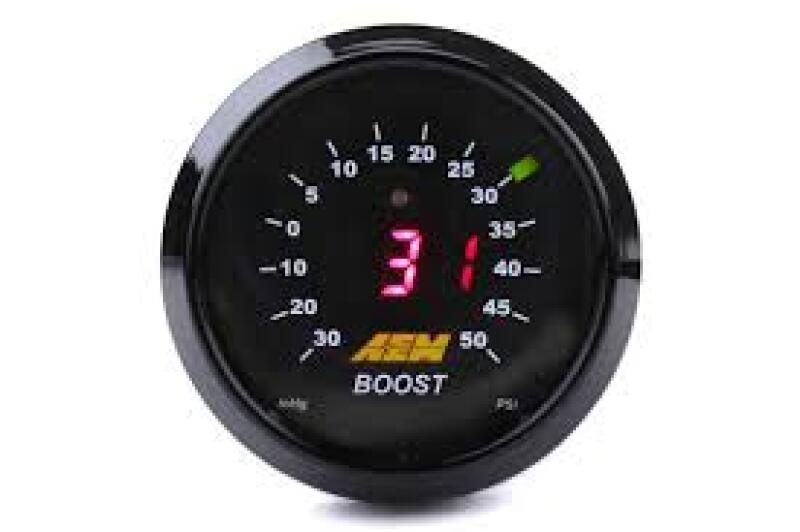 مقياس ضغط رقمي AEM 52 مم -30-50 رطل/بوصة مربعة