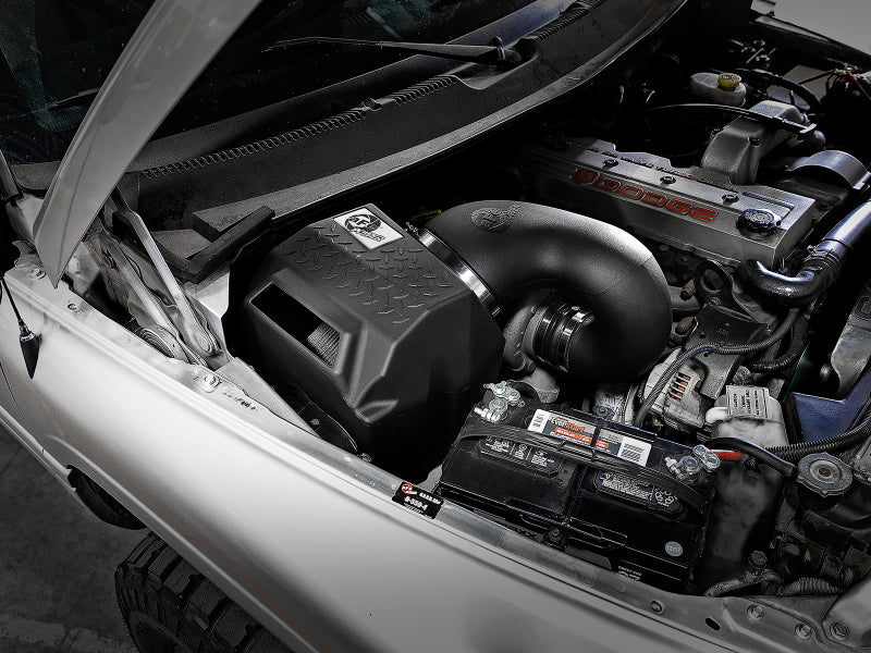 مداخل هواء aFe Diesel Elite المرحلة الثانية مع فلتر Pro Dry S لشاحنات دودج ديزل موديلات 94-02 L6-5.9L (td)