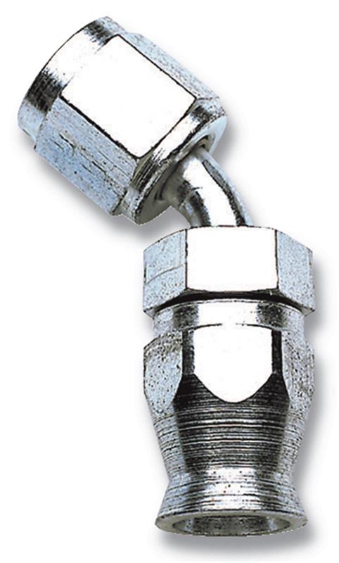 Russell Performance -10 AN Endura PowerFlex Power Steering 45 Degree Hose Ends