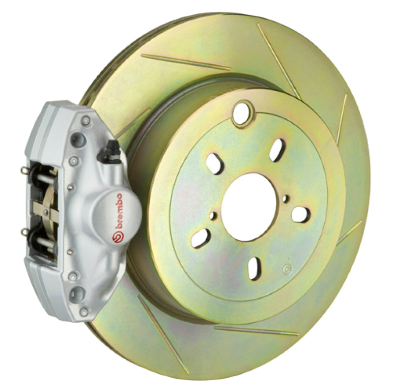 بريمبو 92-98 318i/325i/328i خلفي GT BBK 2 مكبس مصبوب قطعتين 294x19 قطعة واحدة دوار مشقوق النوع 1-فضي