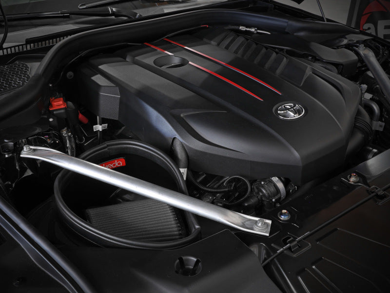 مداخل هواء تاكيدا من aFe المرحلة الثانية AIS مع Pro DRY S Media 20-22 Toyota GR Supra (A90) L6-3.0L (t) B58