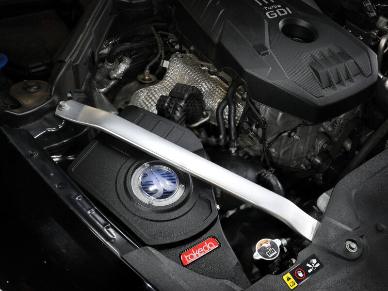 نظام سحب الهواء البارد من Takeda Momentum لسيارة Kia Stinger L4 2.0L موديل 18-21 مع فلتر Pro 5R