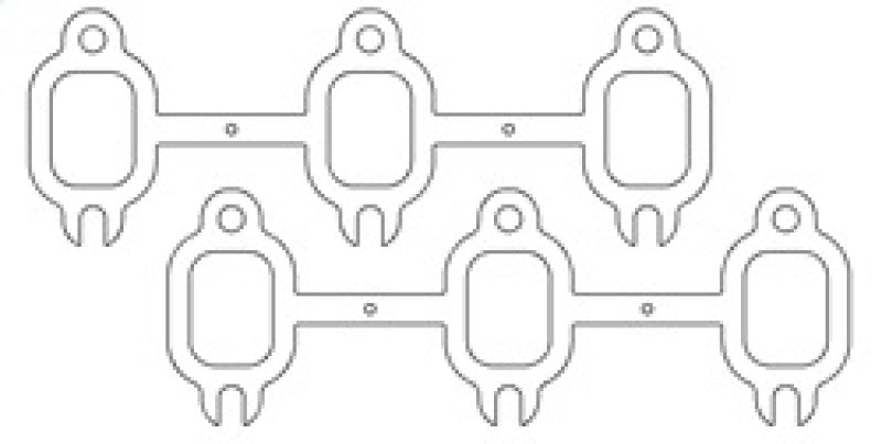 كوميتيك دودج كومينز 5.9 لتر 12 صمام 0.040 بوصة MLS حشوات عادم 3 منافذ