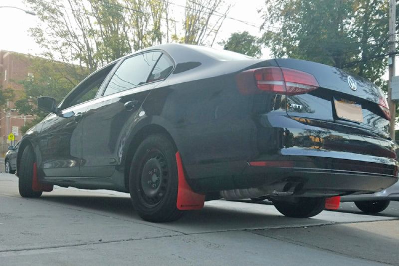 Rally Armor 15-18 VW Jetta Black UR Mud Flap w/Grey Logo
