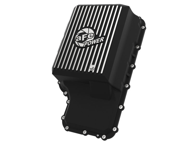 شاحنة فورد aFe 20-21 مع ناقل حركة 10R140 أسود من سلسلة POWER Street مع زعانف آلية