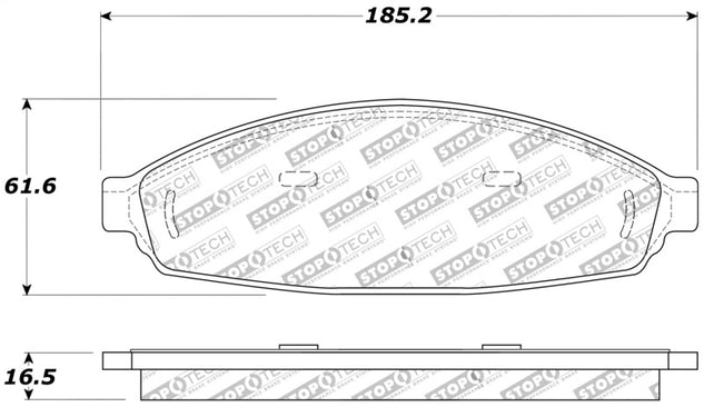 StopTech Sport Brake Pads w/Shims and Hardware - Front