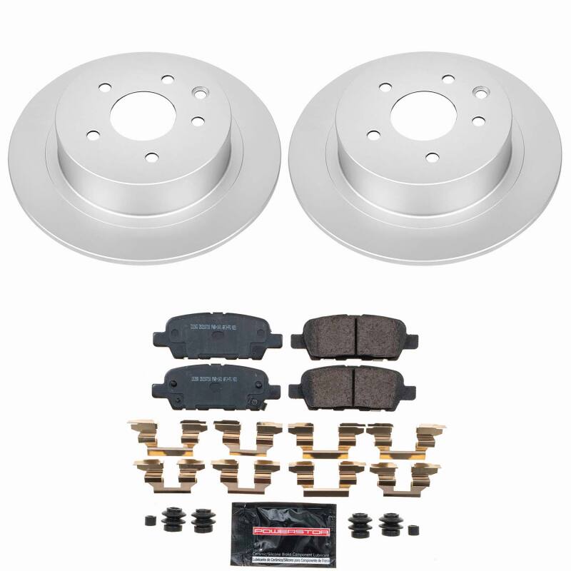 Power Stop 07-10 Nissan Altima Rear Z23 Coated Brake Kit