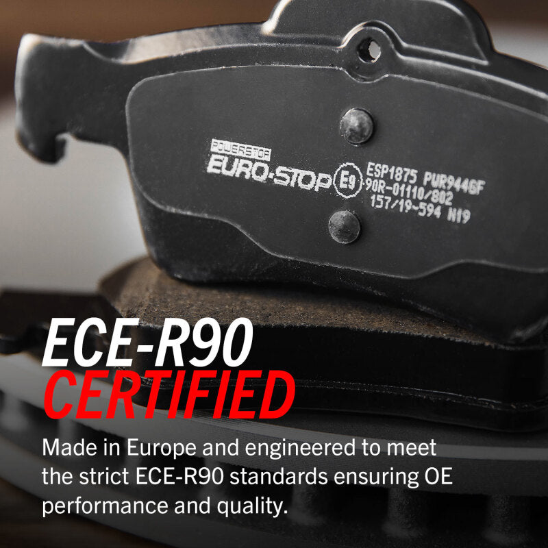 Power Stop 08-09 Land Rover Range Rover Sport Euro-Stop ECE-R90 Front Brake Pads