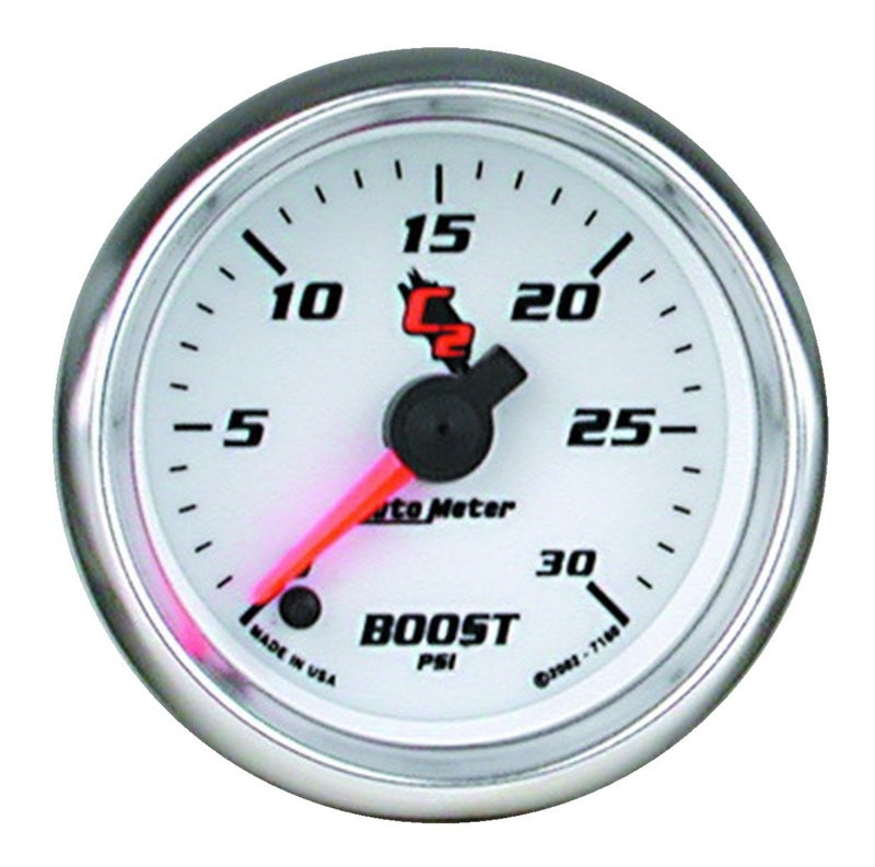 مقياس تعزيز إلكتروني Autometer C2 مقاس 52 مم و30 رطل/بوصة مربعة