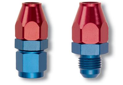 Russell Performance Red/Blue -8 AN Female Swivel to 1/2in Aluminum Tube