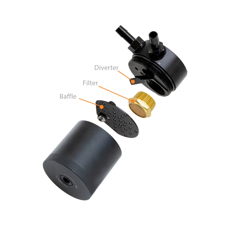 Mishimoto 15-17 Ford F-150 V8 Baffled Oil Catch Can - Black