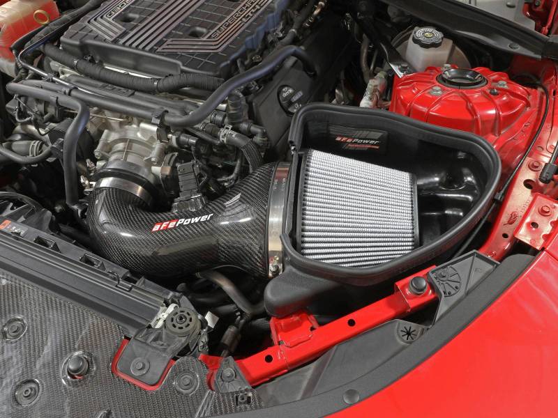 aFe 17-12 شيفروليه كامارو ZL1 (6.2 لتر - V8) سلسلة Track نظام CAI من ألياف الكربون مع فلاتر Pro-DRY S