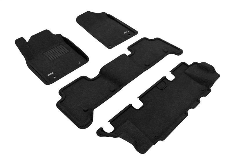 3D MAXpider 14-24 Infiniti Qx80 7-Seat / Qx56 11-13 Elegant Black R1 R2 R3