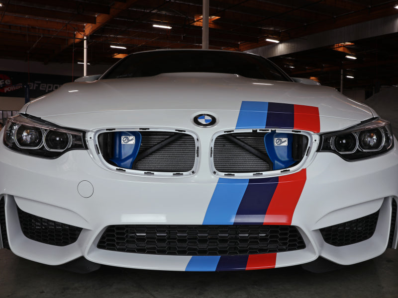 مغرفة هواء ديناميكية من aFe Magnum FORCE لسيارة BMW M3/M4 موديلات 15-18 - أزرق