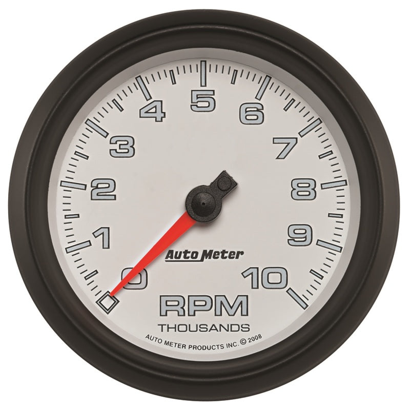 مقياس سرعة الدوران Autometer Pro-Cycle 3 3/8 بوصة 10K Rpm أبيض