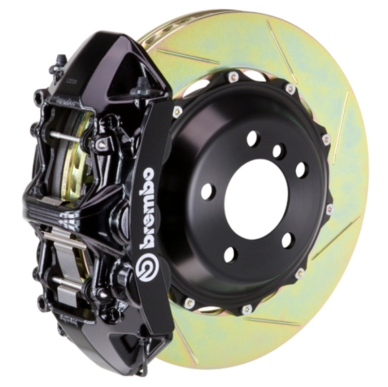 بريمبو 92-98 318i/325i (باستثناء xDrive) Fr GT BBK 6Pist Cast 355x32 2pc Rotor Slotted Type1-Black