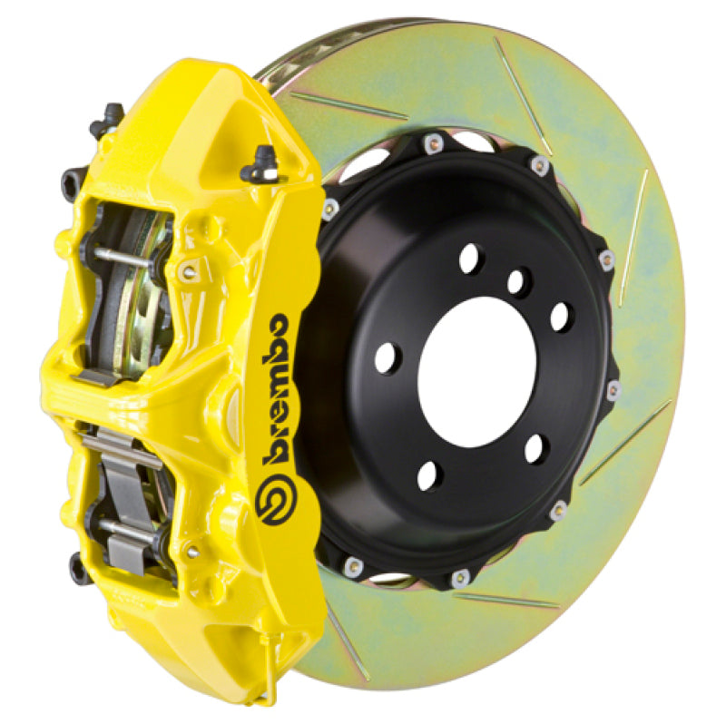 بريمبو 92-98 318i/325i (باستثناء xDrive) Fr GT BBK 6Pist Cast 355x32 2pc Rotor Slotted Type1-Yellow
