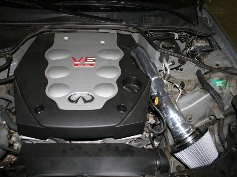 مداخل هواء تاكيدا من aFe المرحلة الثانية PDS AIS PDS نيسان 350Z 03-06: إنفينيتي G35 03.5-06 V6-3.5L (أسود)
