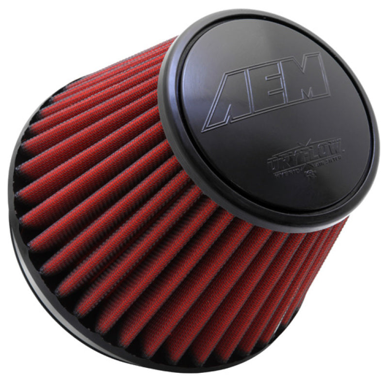 فلتر هواء AEM Dryflow دائري مدبب، مقاس 6 بوصات × 6 بوصات