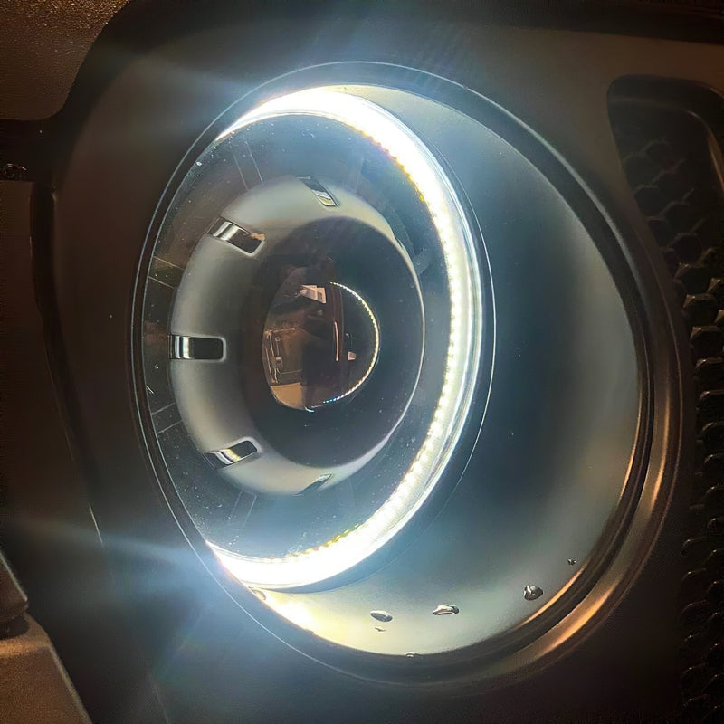 Oracle Jeep Wrangler JL Oculus Bi-LED Projector Headlights- Graphite Metallic - 5500K