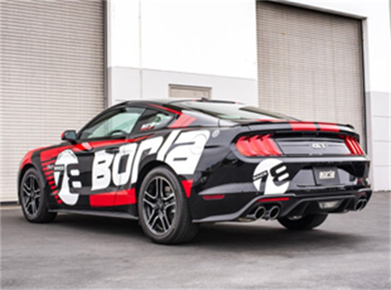 بورلا 2018 فورد موستانج GT 5.0 لتر ناقل حركة أوتوماتيكي/ناقل حركة يدوي (بدون صمامات) ATAK عادم خلفي 3 بوصات مع أطراف مصقولة