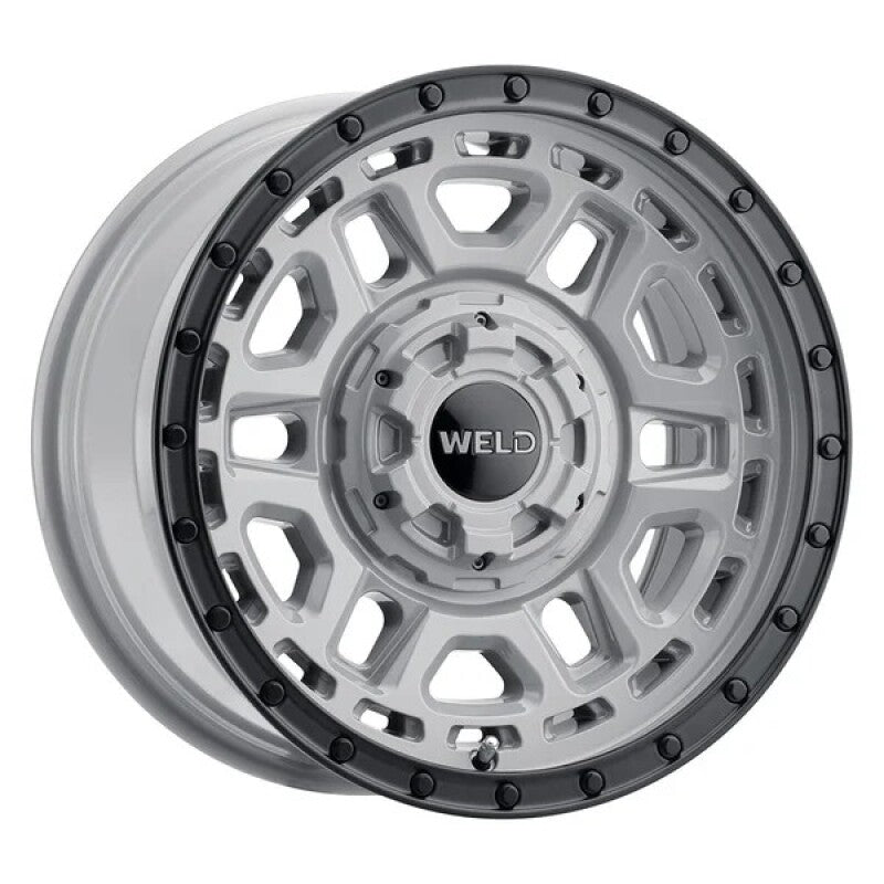 Weld Off-Road Crux 17x9in / 5x114.3 BP / ET 0 / 78.1mm Bore - Gloss Armor Gray / Satin Black Wheel