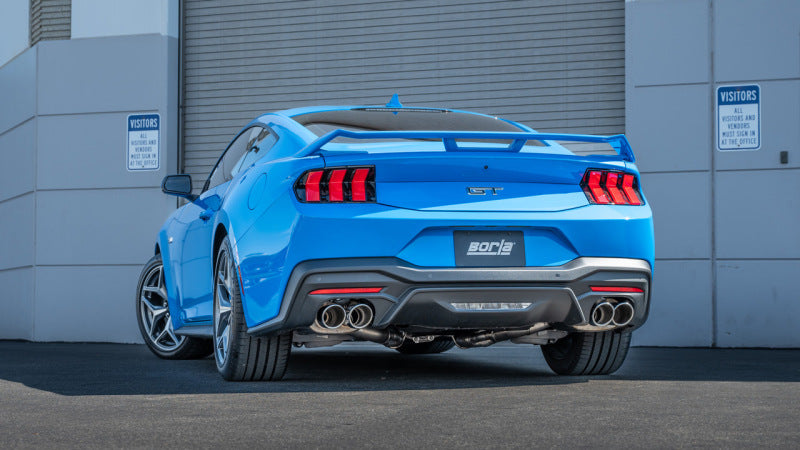 بورلا 2024 فورد موستانج GT 5.0 لتر V8 مع نظام عادم نشط من النوع S ونظام عادم خلفي للمحور