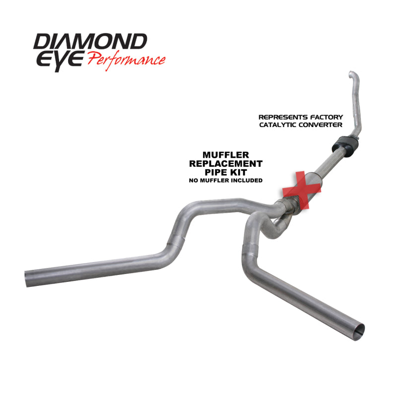 طقم عين الماس 4 بوصة TB MFLR RPLCMENT PIPEDUALALUM94-97 5 7 3L F250/F350 PWRSTROKE NFS