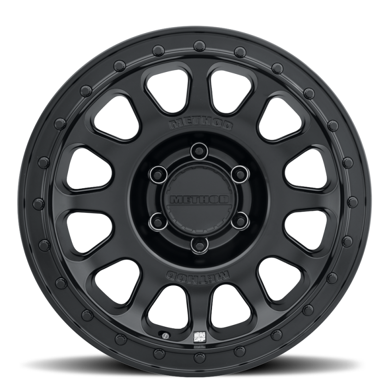 Method MR709 HD Bead Grip 20x 9in / ET12 / 8x6.5 BP / 121.3mm Bore - Black Wheel