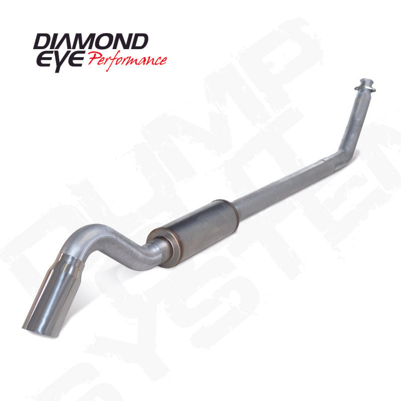عجلة قيادة Diamond Eye مقاس 4 بوصات AL TURBO BACK SGL DUMP OUT موديل 94-02 DODGE بدون MFLR بما في ذلك الطرف