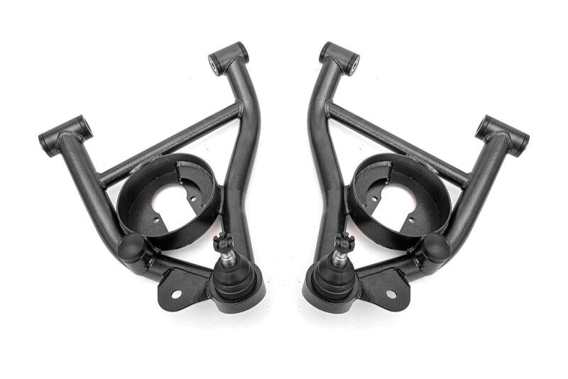 BMR 78-87 GM G-Body A-Arms Lower Delrin Bushings Std Ball Joint - Black Hammertone