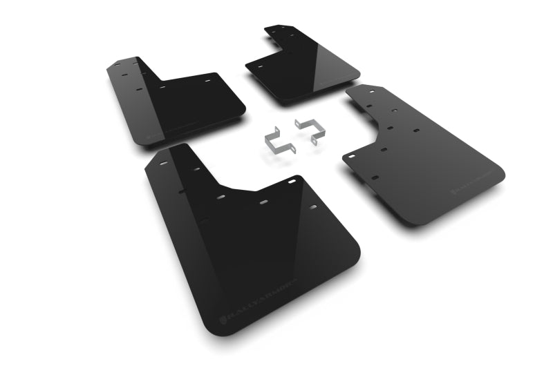 Rally Armor 23-25 Ford Ranger Raptor Black UR Mud Flap Metallic Black Logo