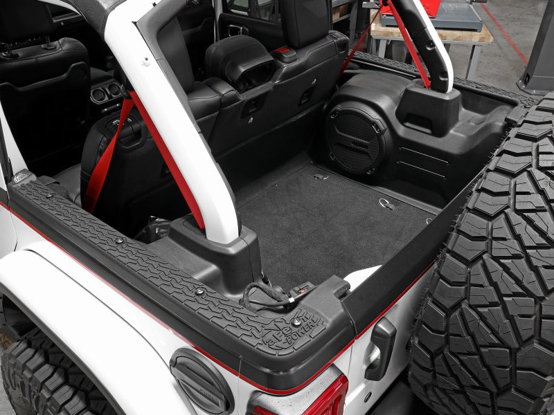 أغطية قضبان حوض Terra Guard لسيارة Jeep Wrangler JL موديلات 18-22 (موديلات 4 أبواب مع سقف صلب مكون من 3 قطع فقط)