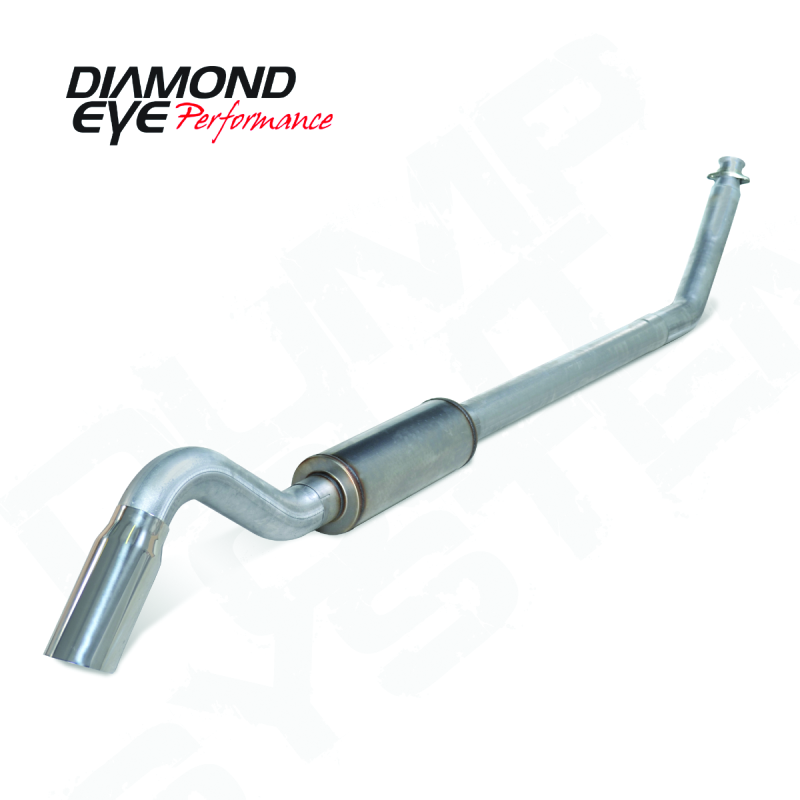 عجلة قيادة Diamond Eye مقاس 4 بوصات AL TURBO BACK SGL DUMP OUT موديل 94-02 DODGE بدون MFLR بما في ذلك الطرف