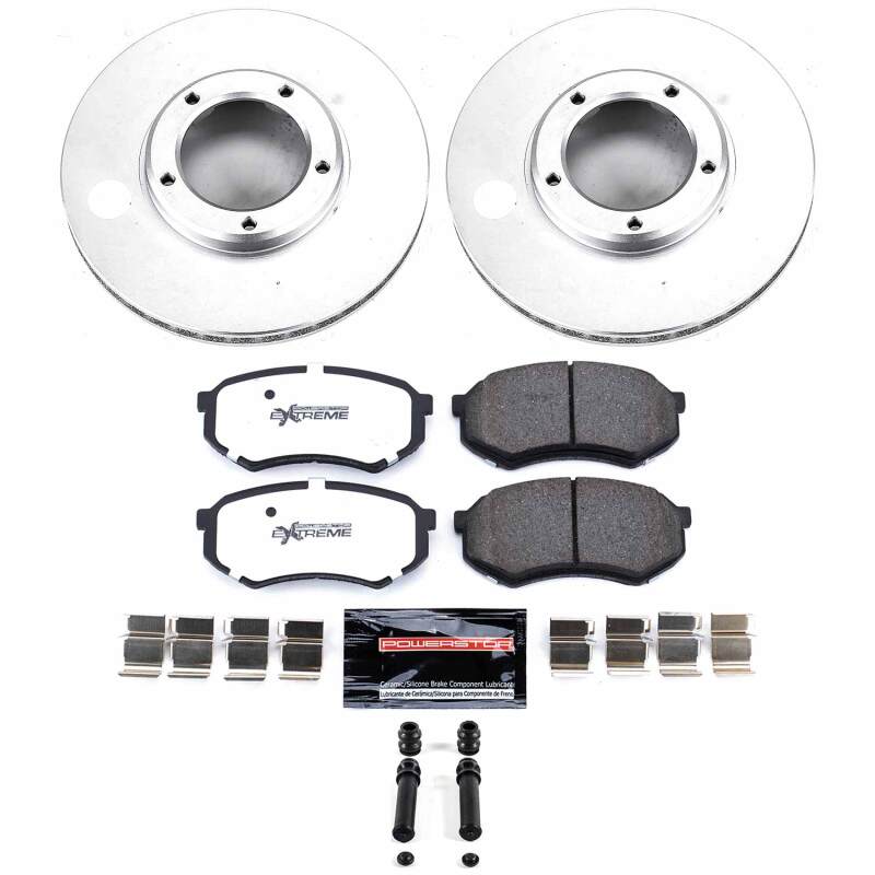 Power Stop 95-04 Toyota Tacoma Front Z36 Coated Truck & Tow Brake Kit