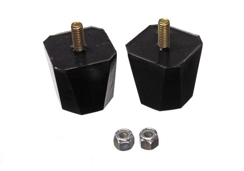 Energy Suspension All Purpose Black Bump Stop Set 2 1/8 inch Tall / 2 inch dia. (2 per set)