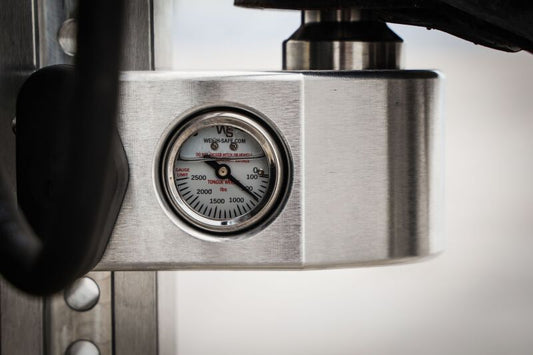 Weigh Safe 6in Drop Hitch w/Built-in Scale & 2in Shank (10K/12.5K GTWR) - Aluminum