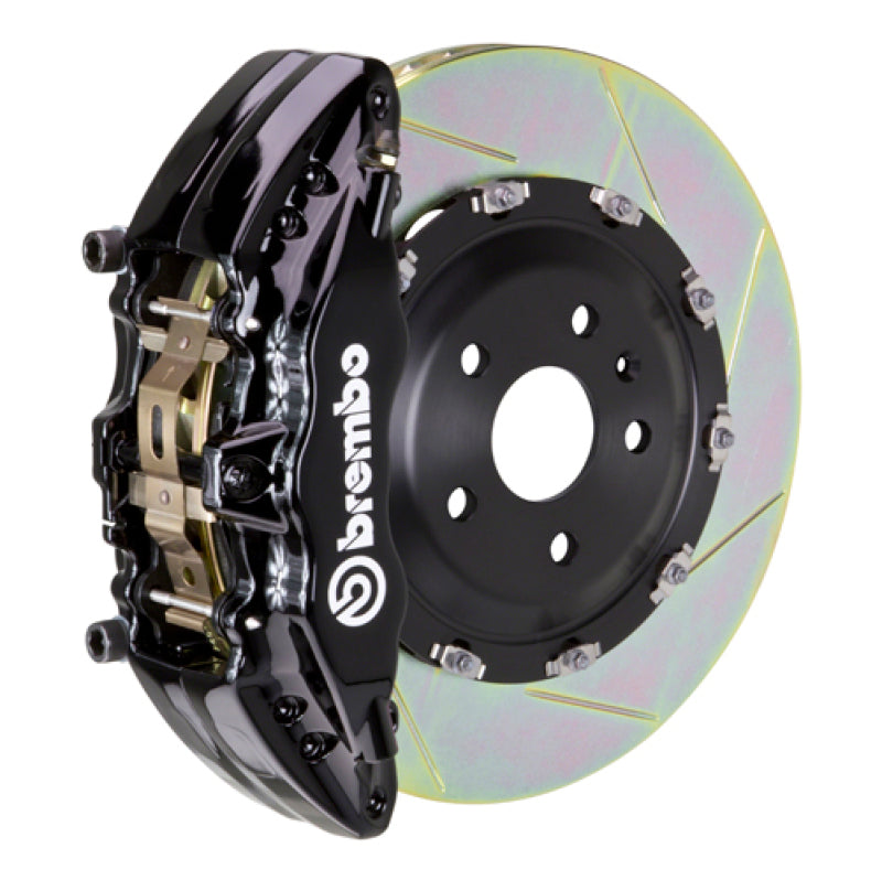 بريمبو 11-21 جراند شيروكي (باستثناء SRT) Fr GT BBK 6Pist Cast 2pc 380x34 2pc Rotor Slot Type1-Black